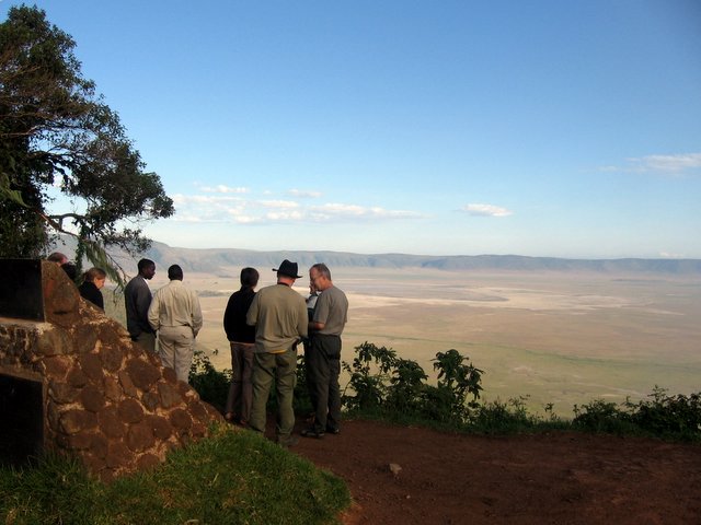 Am Rand des Ngorongoro-Kraters